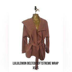 Lululemon softstreme belted wrap jacket oversized